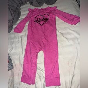 Hurley Pink Kids Onesie